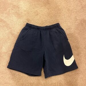 Nike Dark Blue Shorts with White Accents